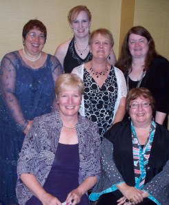 A gathering of WisRWA friends, after the RITA & Golden Heart Awards.