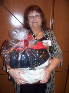 Carolyn J. Coles Winning KOD (& NJRW) Member Carolyn J. Coles with a KOD Raffle Bag.