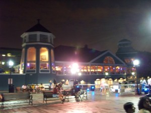 The Chart House in Old Alexandria, along the river.  Great seafood!